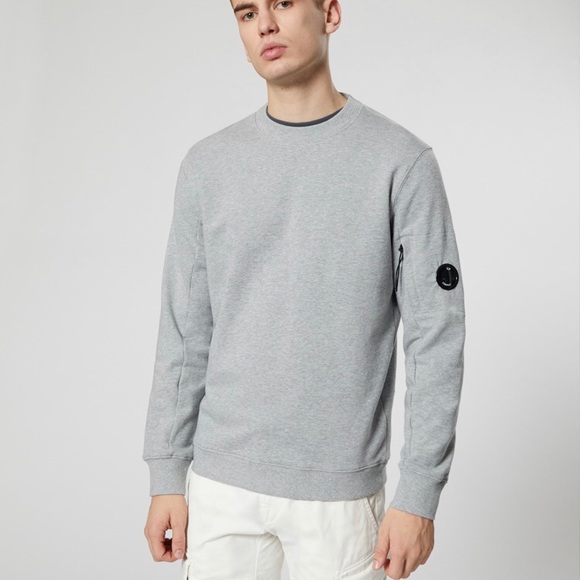 CP Company Fleece Lens Crew Sweatshirt Grey XL - Picture 3 of 5